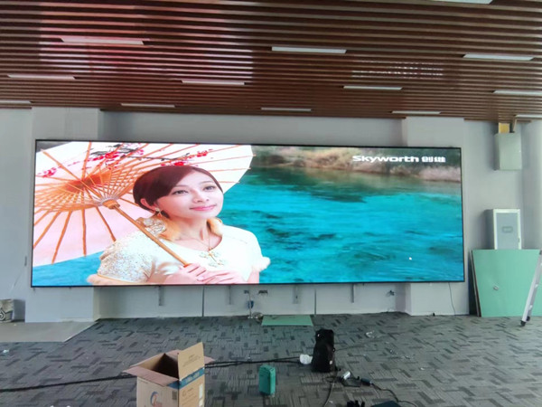 兴隆台P1.53led小间距屏安装案例